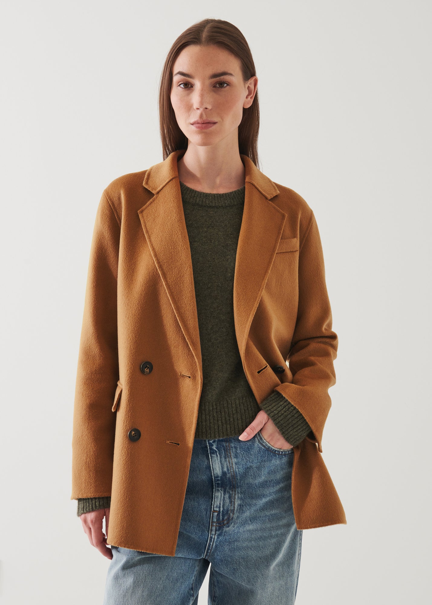 DOUBLE BREASTED WOOL BLAZER | PATRICK ASSARAF.