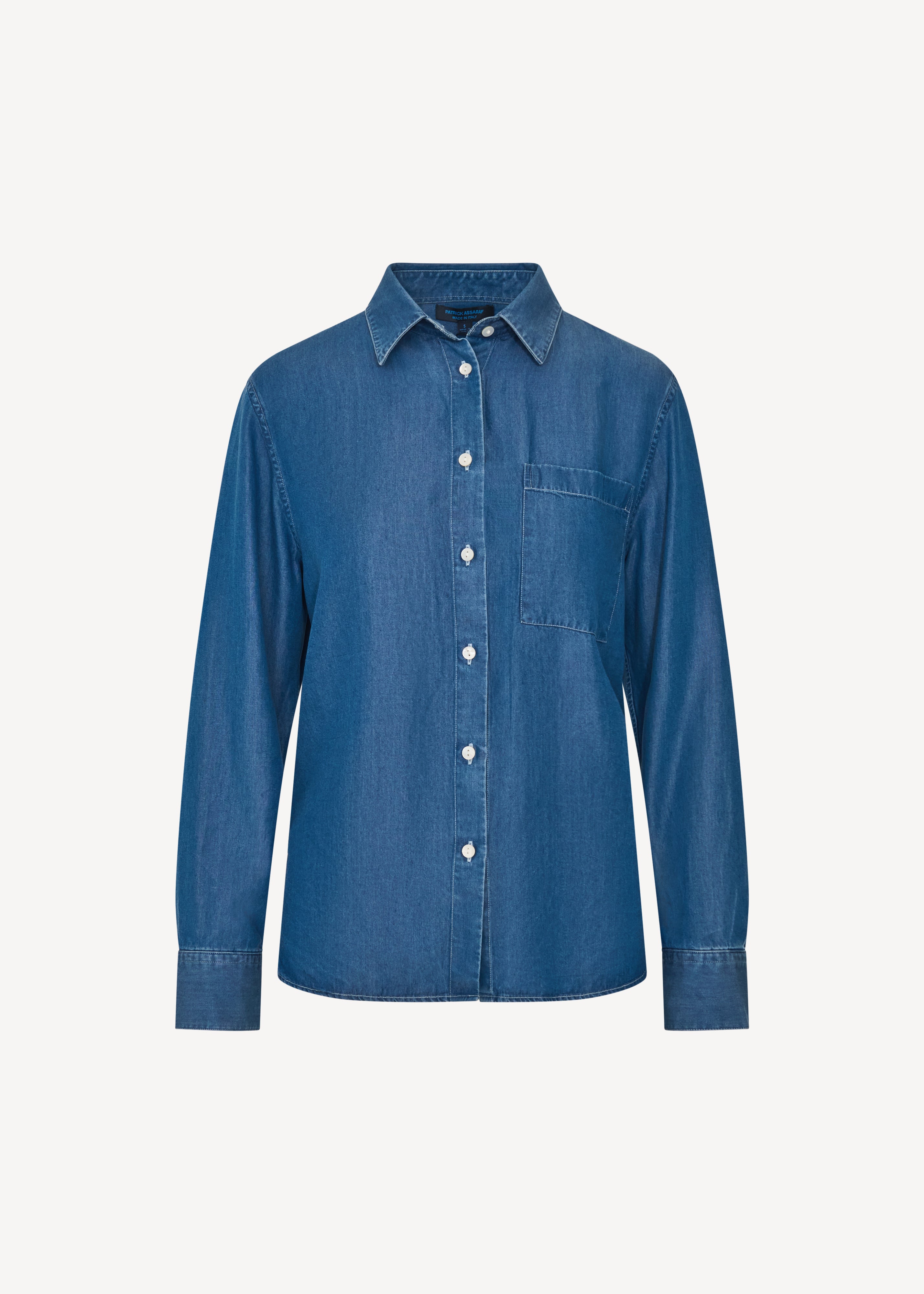 Tencel Stonewash Boyfriend Shirt - PATRICK ASSARAF