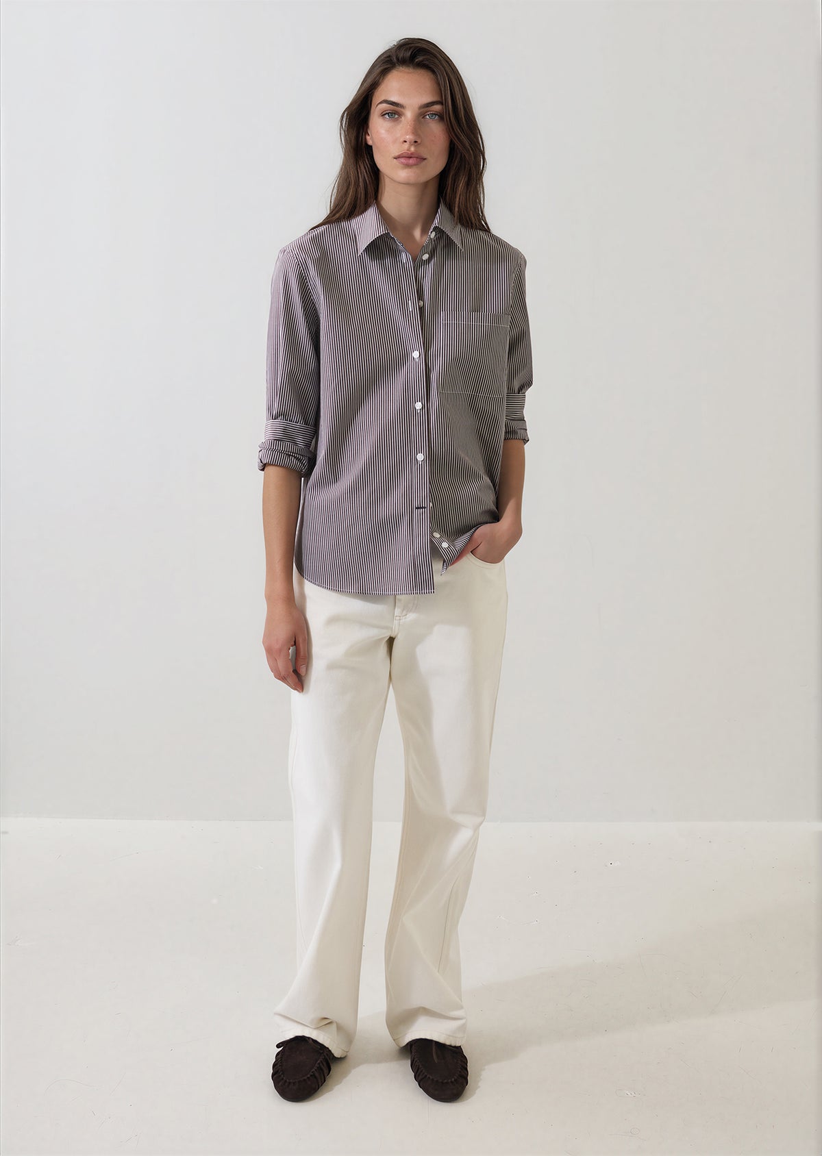 Cotton Boyfriend Pocket Shirt - PATRICK ASSARAF
