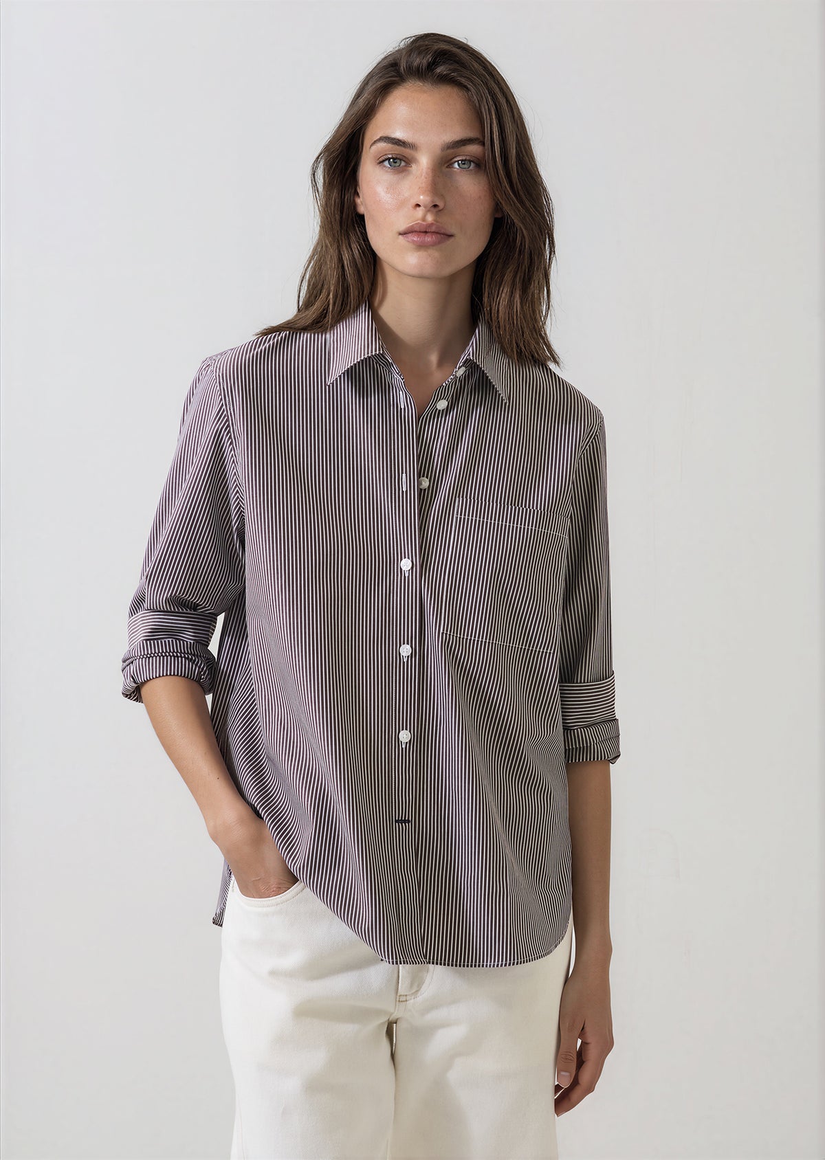 Cotton Boyfriend Pocket Shirt - PATRICK ASSARAF