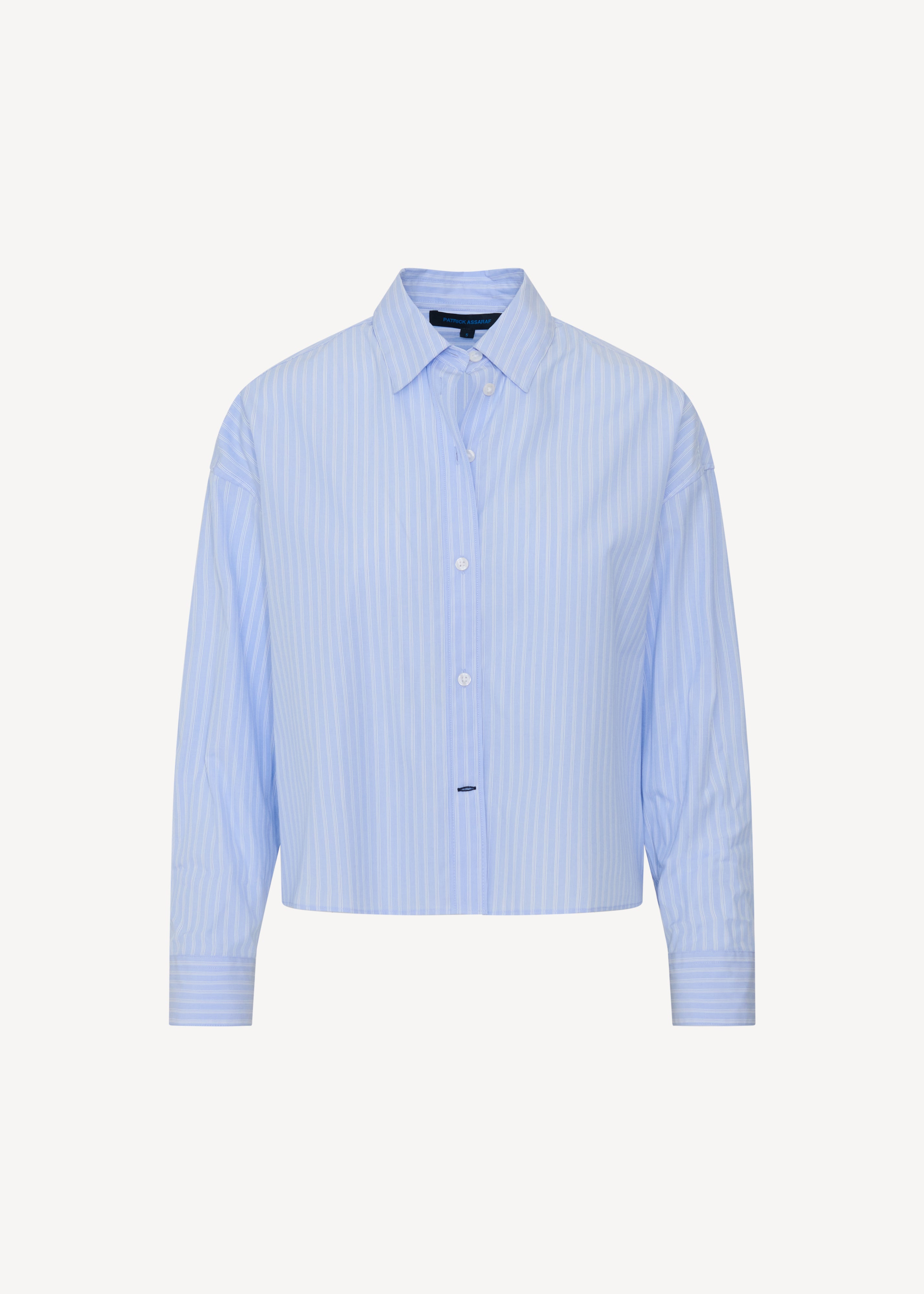 Cotton Stripe Boxy Shirt - PATRICK ASSARAF