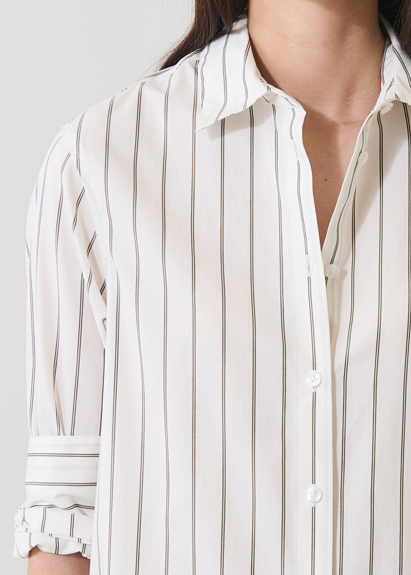 Cotton Stripe Shirt Dress - PATRICK ASSARAF