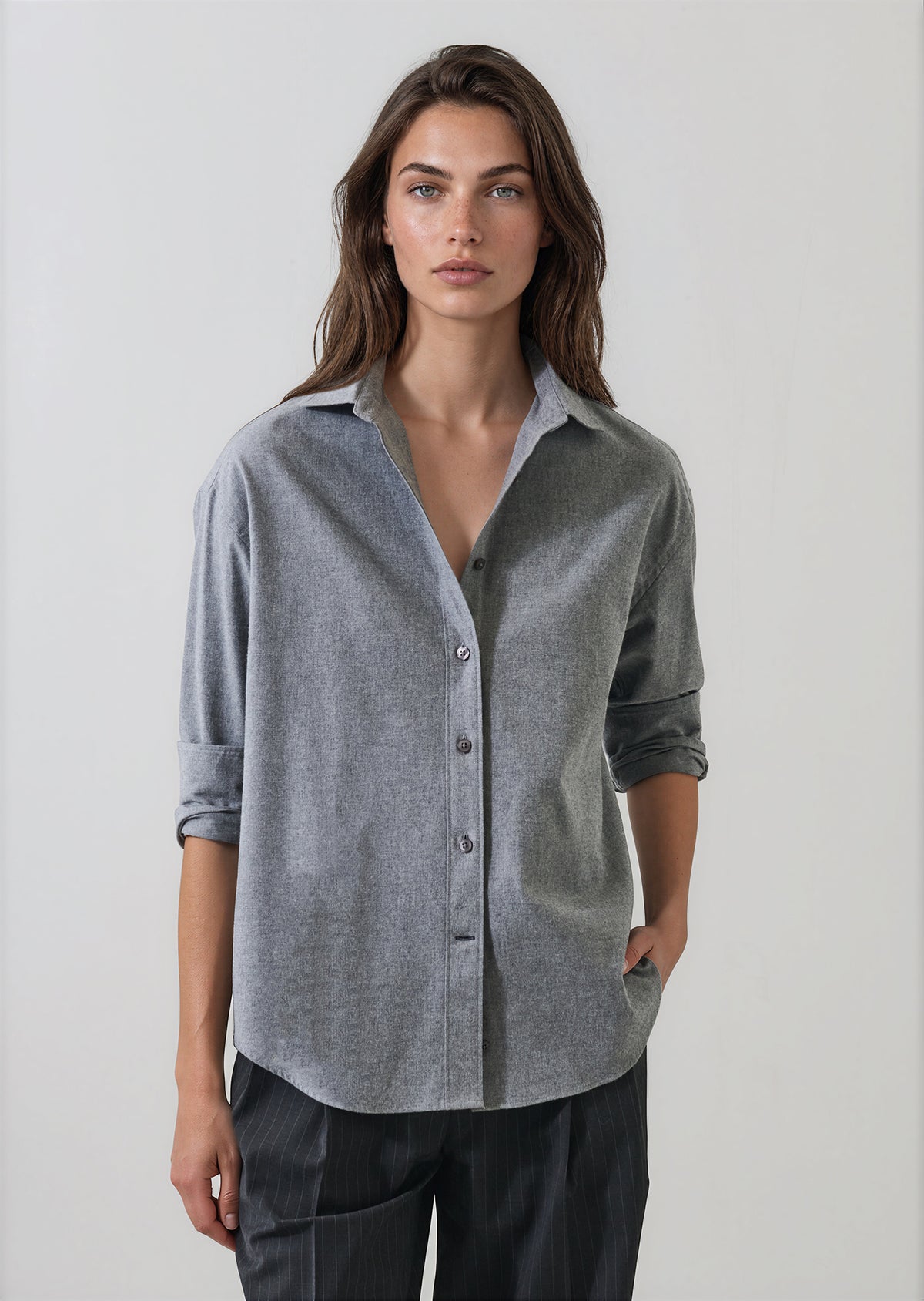 Flannel Boyfriend Shirt - PATRICK ASSARAF