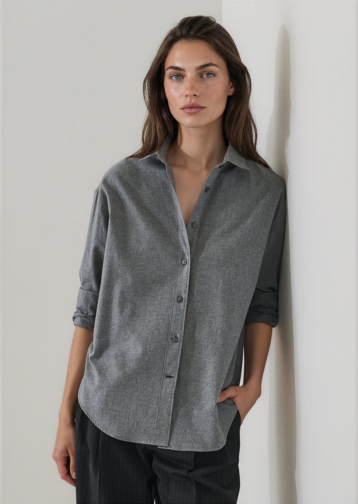 Flannel Boyfriend Shirt - PATRICK ASSARAF