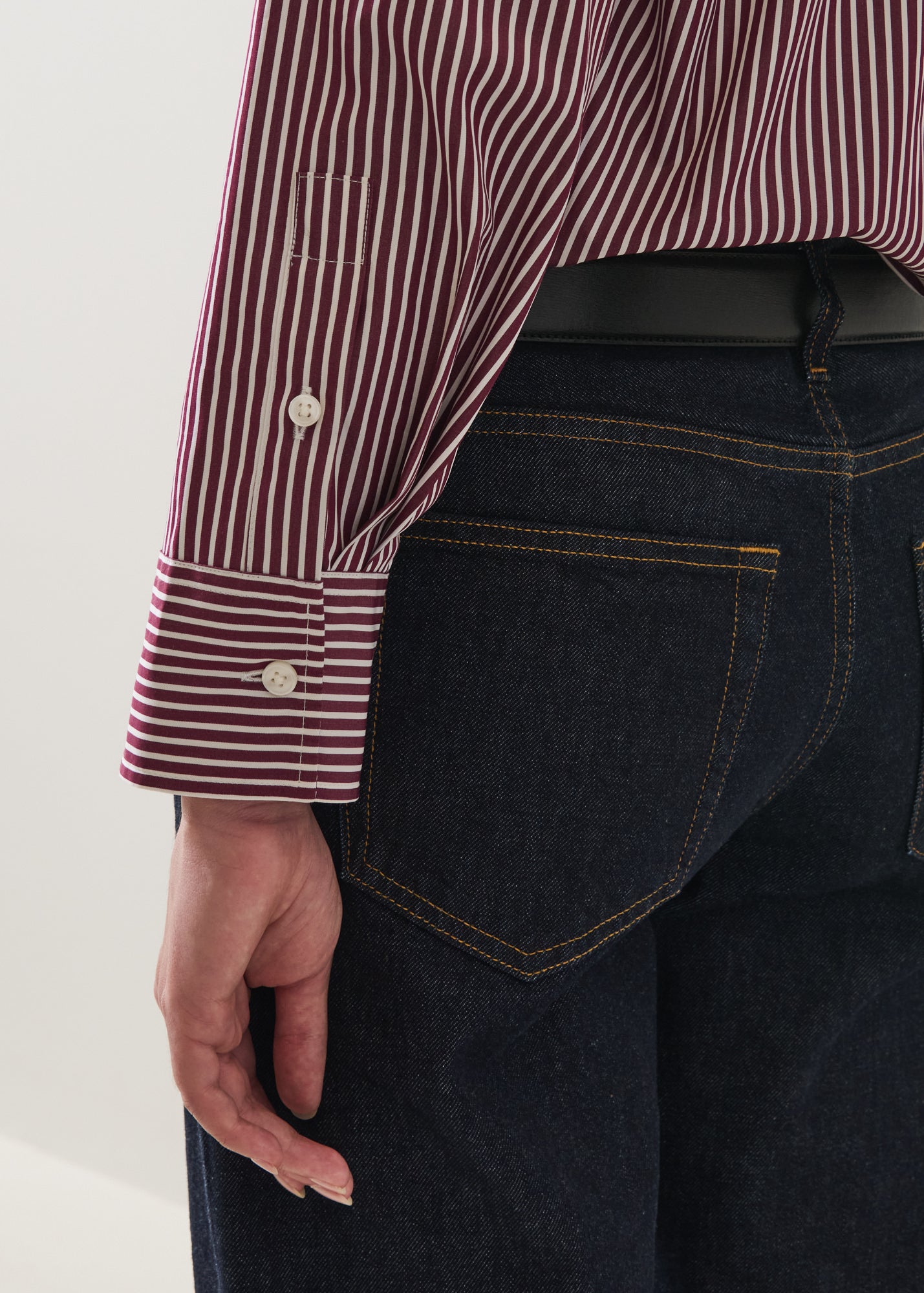 Cotton Stripe Essential Shirt