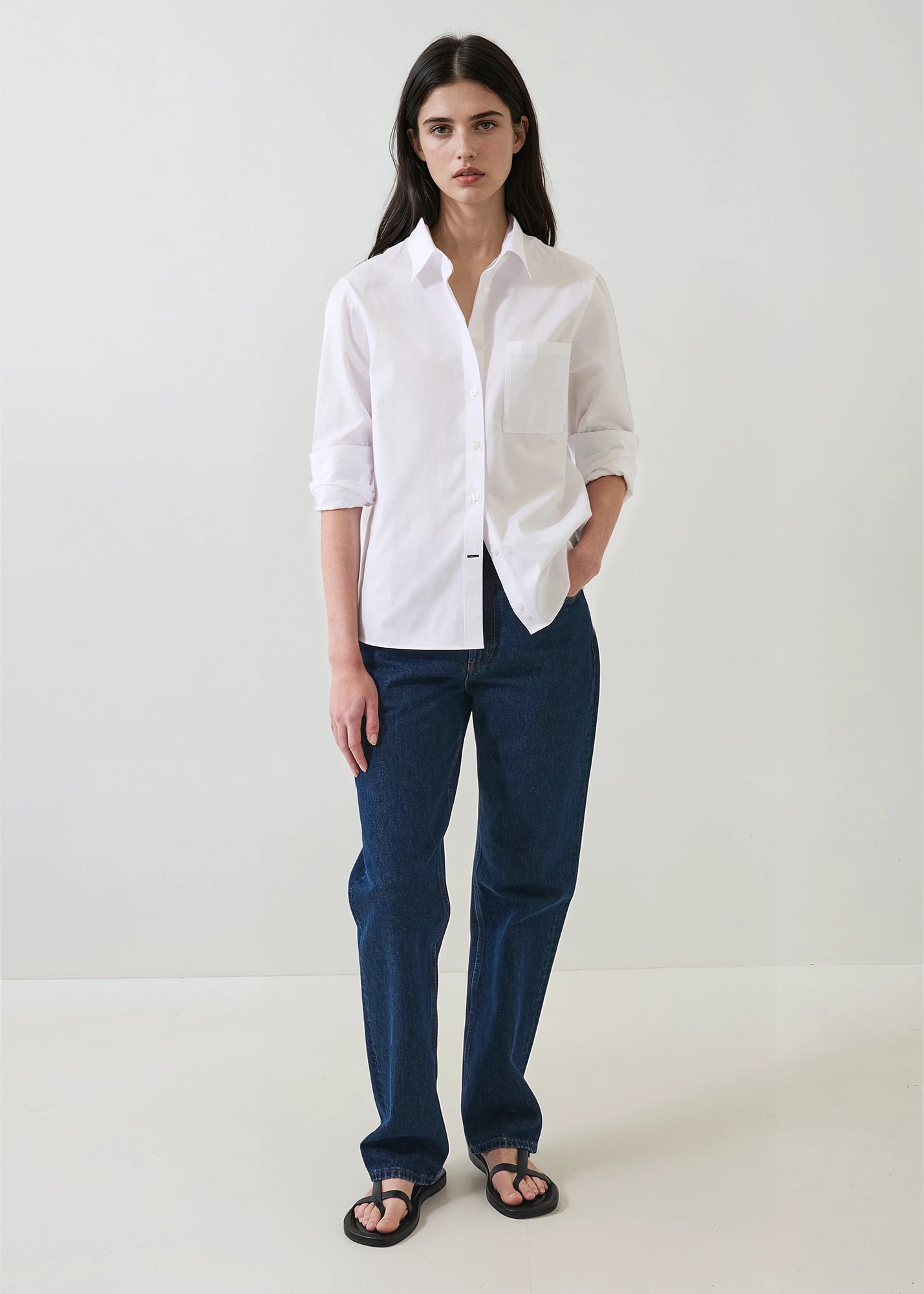 Cotton Boyfriend Pocket Shirt - PATRICK ASSARAF
