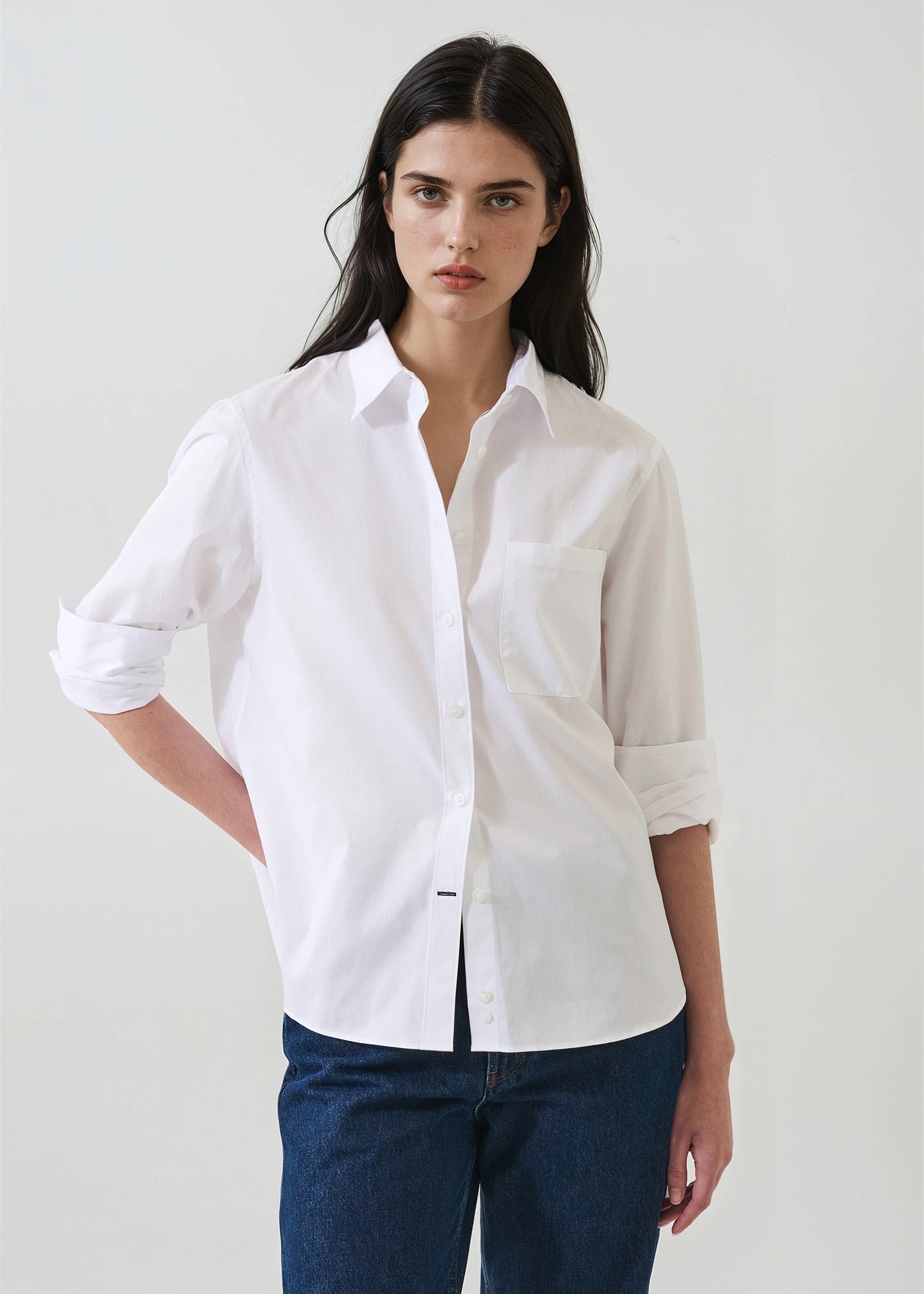 Cotton Boyfriend Pocket Shirt - PATRICK ASSARAF