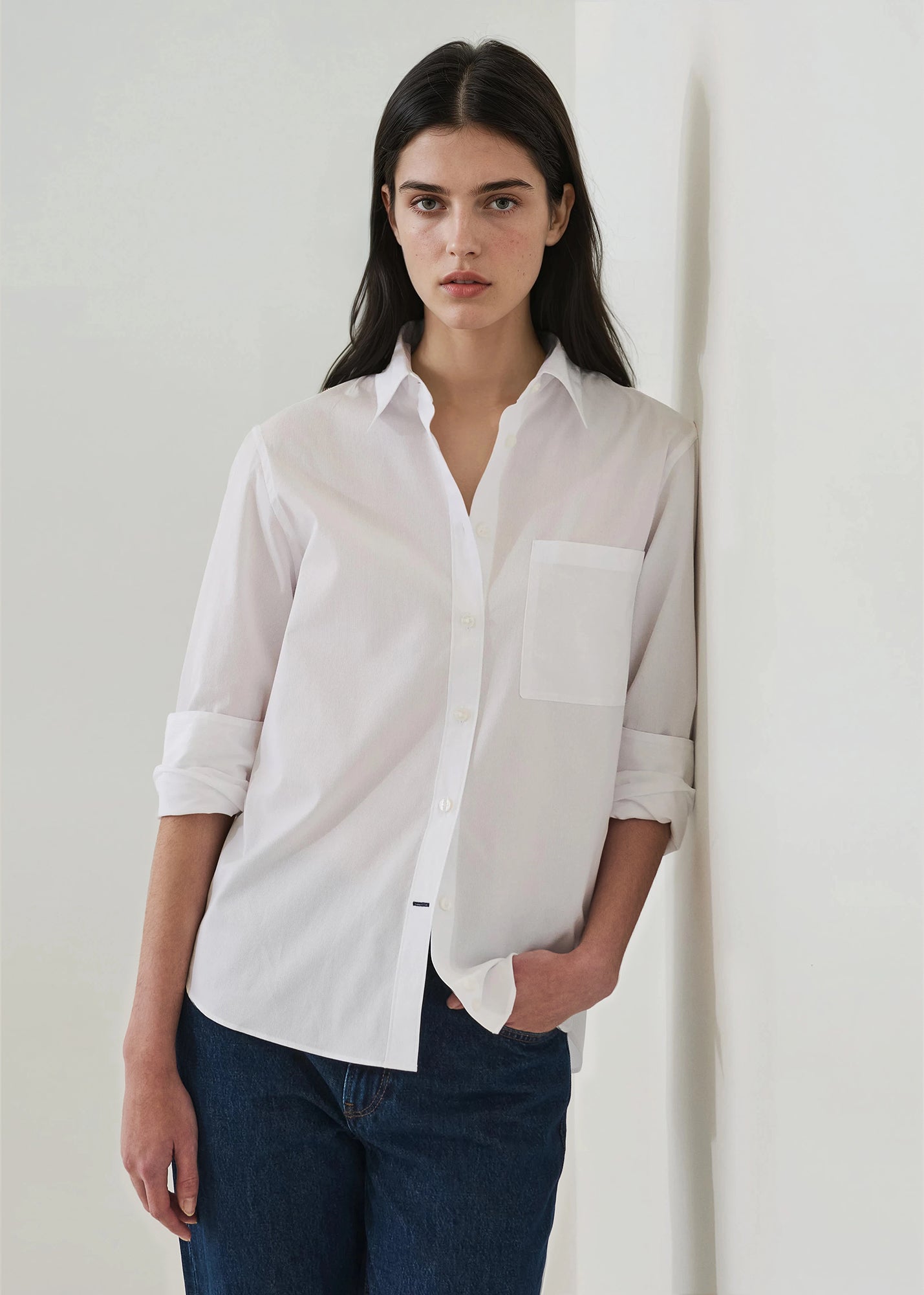 Cotton Boyfriend Pocket Shirt - PATRICK ASSARAF