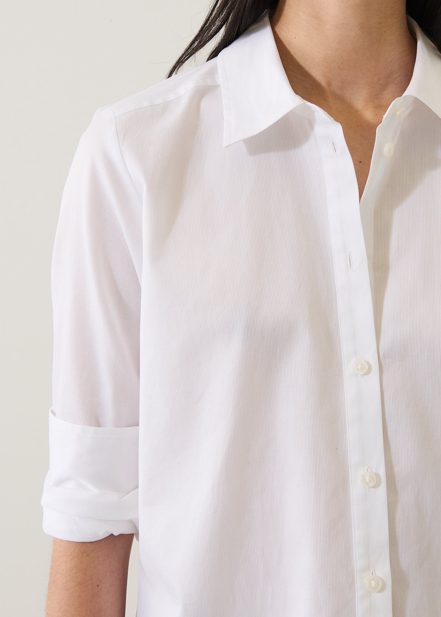 Cotton Pinstripe Essential Shirt