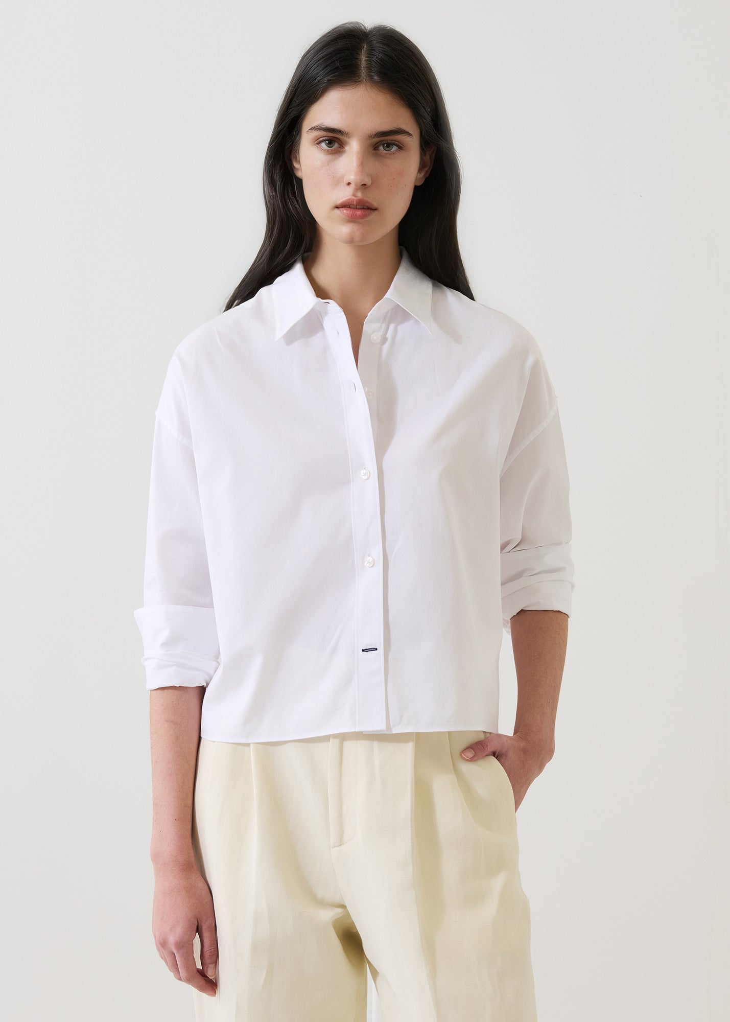 Cotton Stripe Boxy Shirt - PATRICK ASSARAF