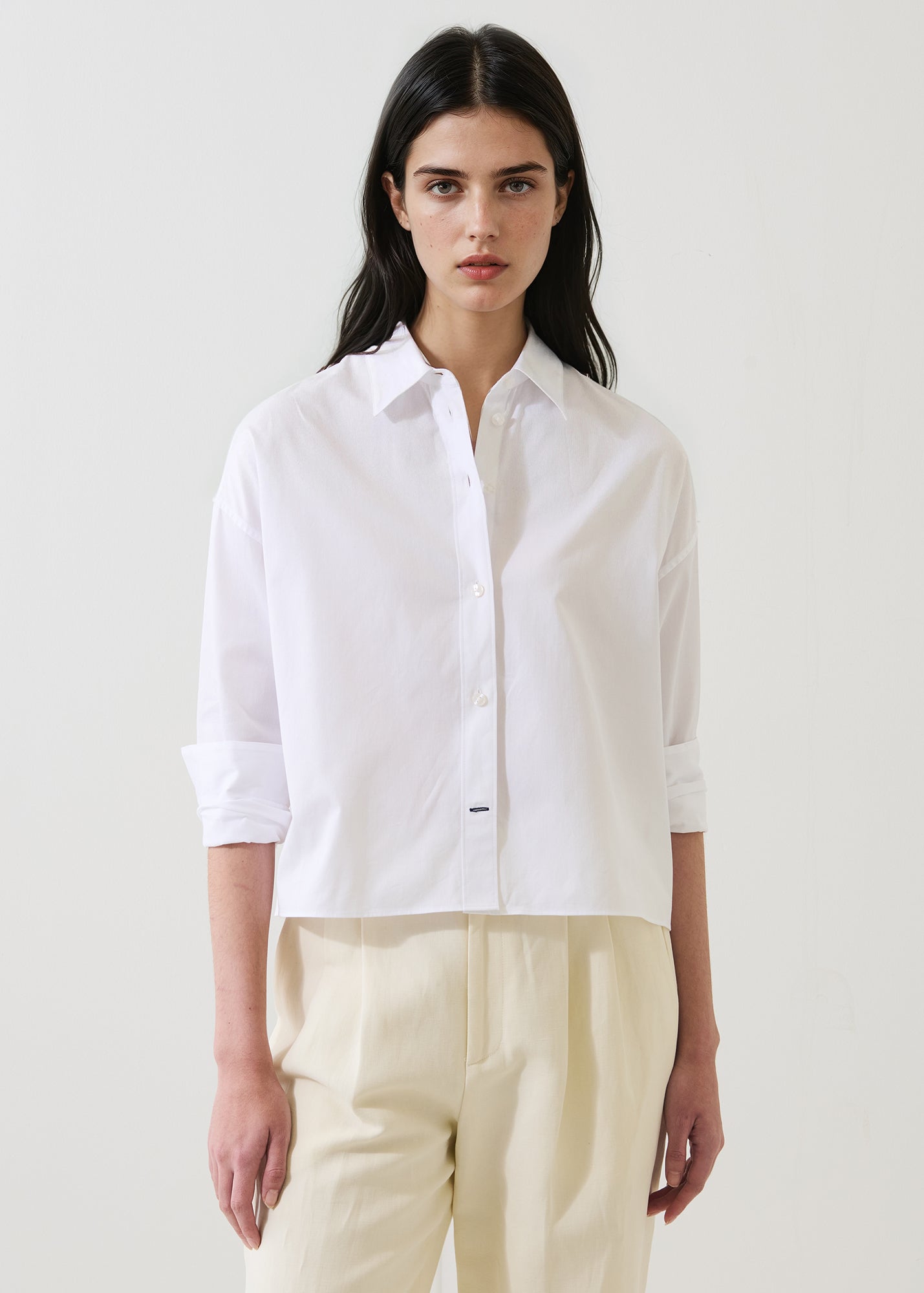 Cotton Stripe Boxy Shirt - PATRICK ASSARAF
