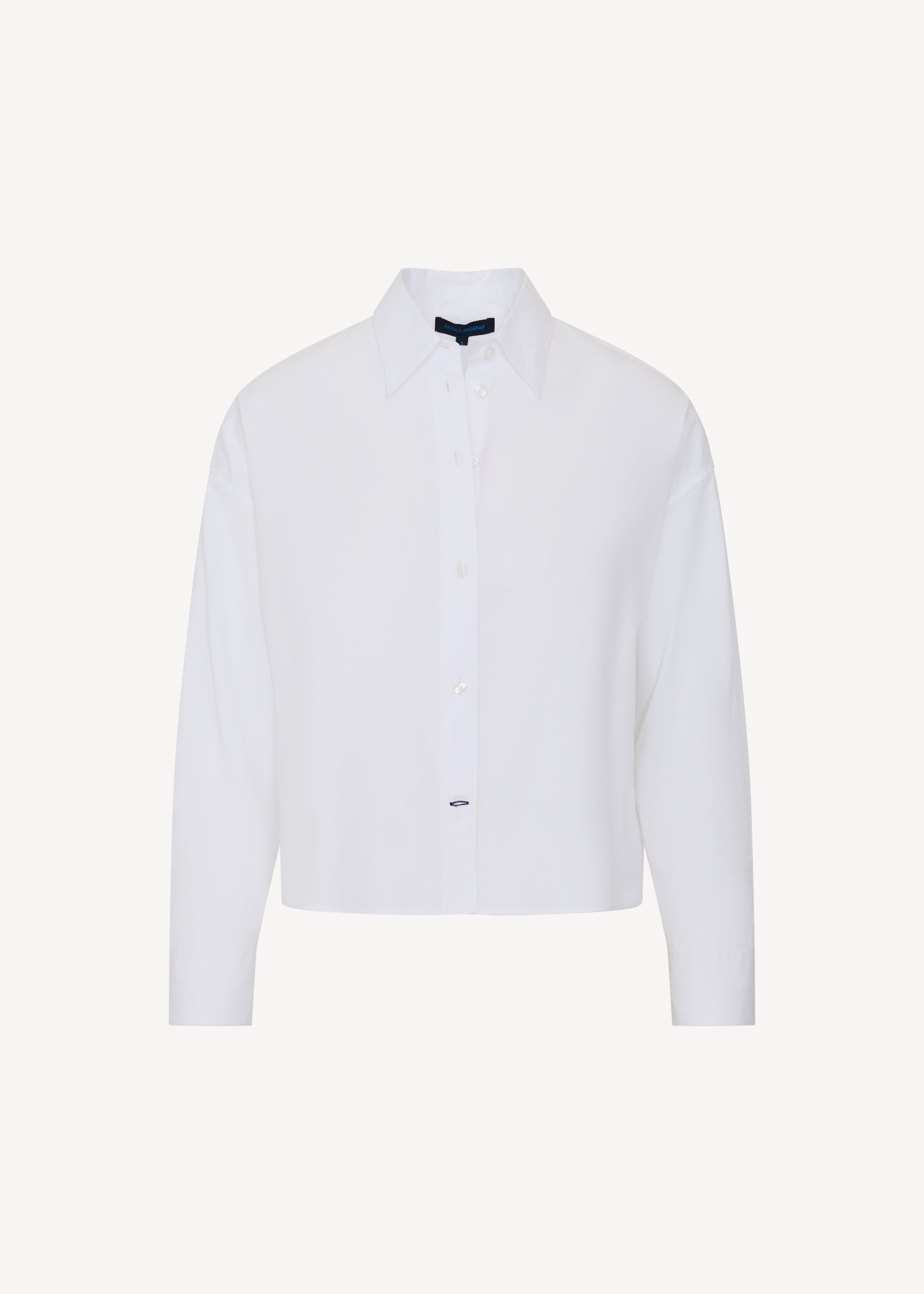 Cotton Stripe Boxy Shirt - PATRICK ASSARAF