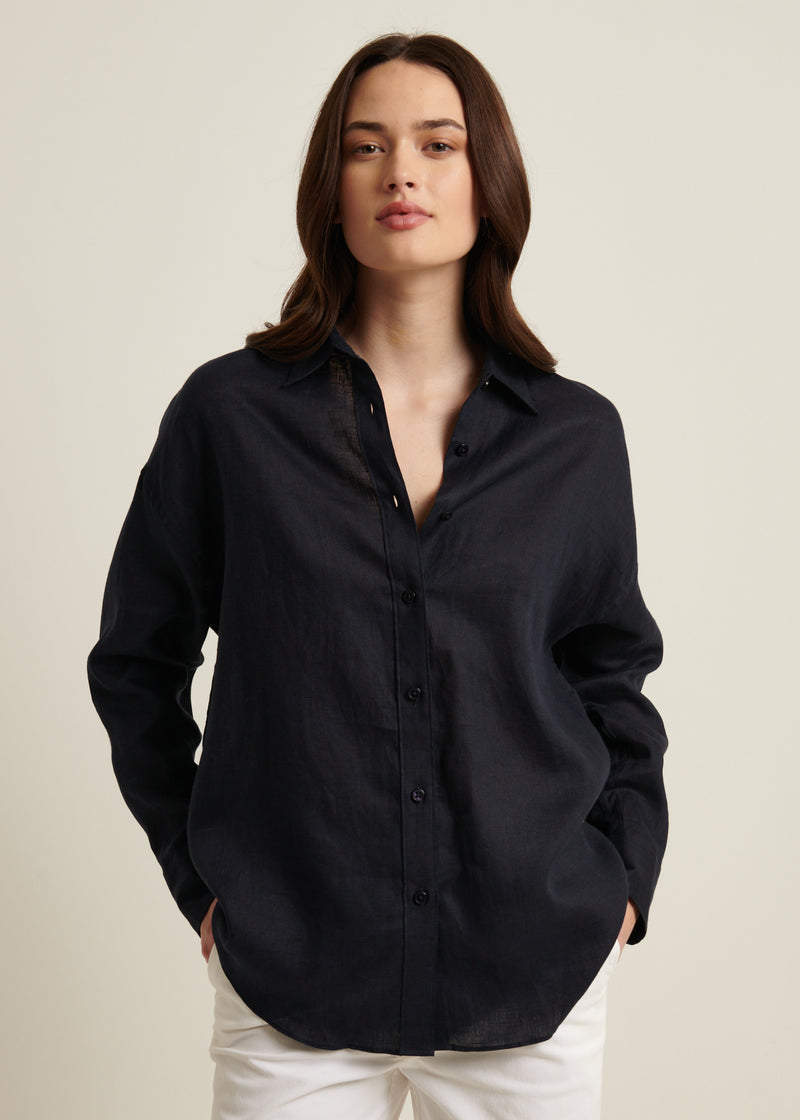 Linen Boyfriend Shirt