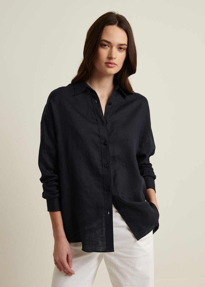 Linen Boyfriend Shirt