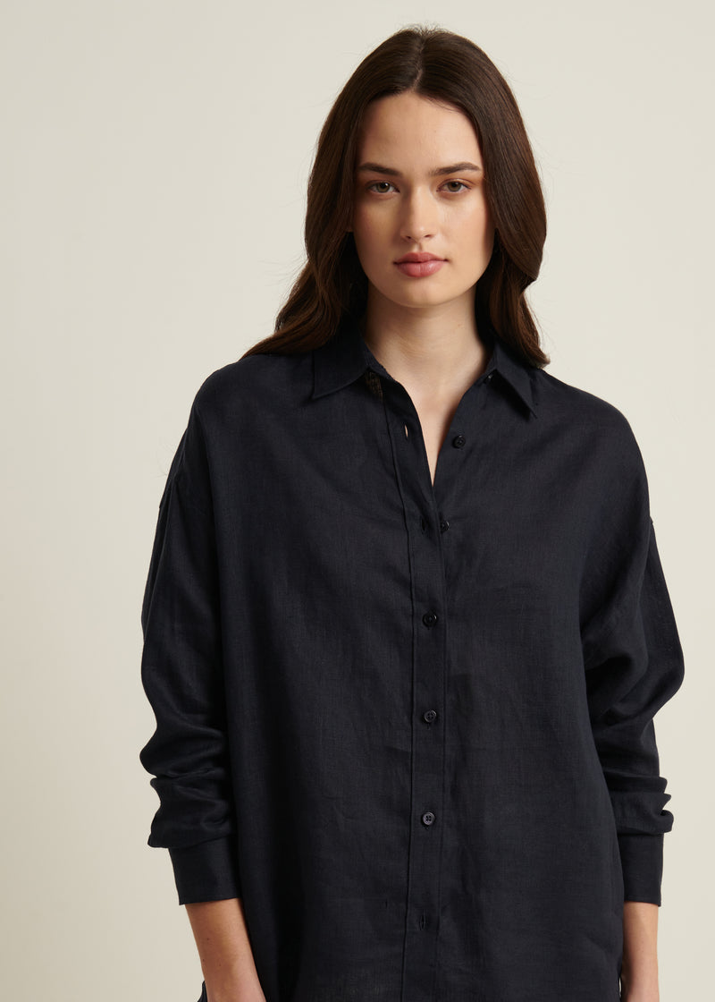 Linen Boyfriend Shirt