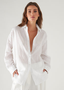 Linen Boyfriend Shirt