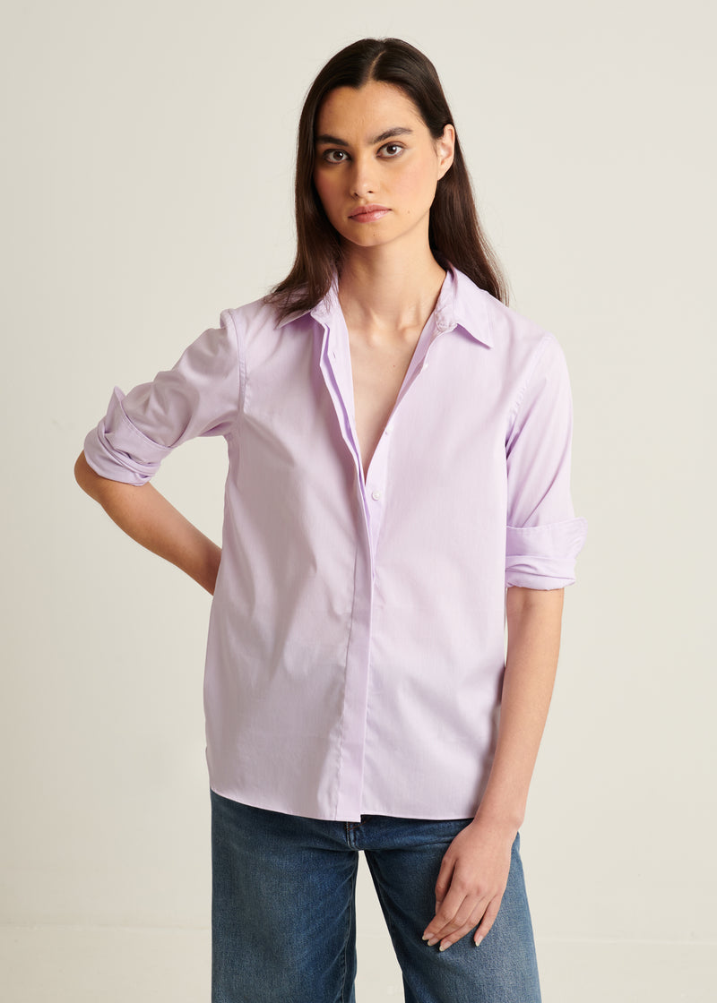 Cotton Stretch Striped Shirt