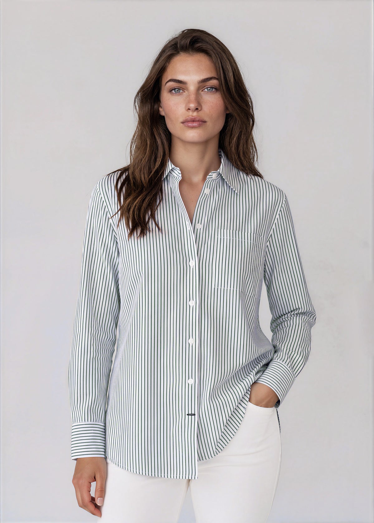 Cotton Boyfriend Pocket Shirt - PATRICK ASSARAF