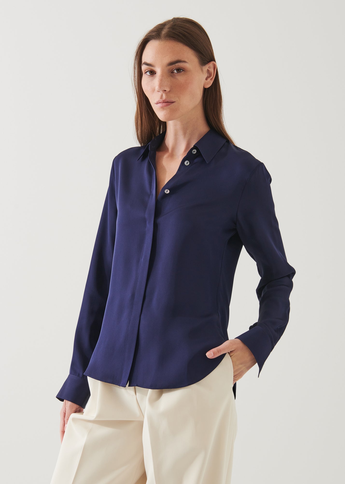 Slim Silk Shirt