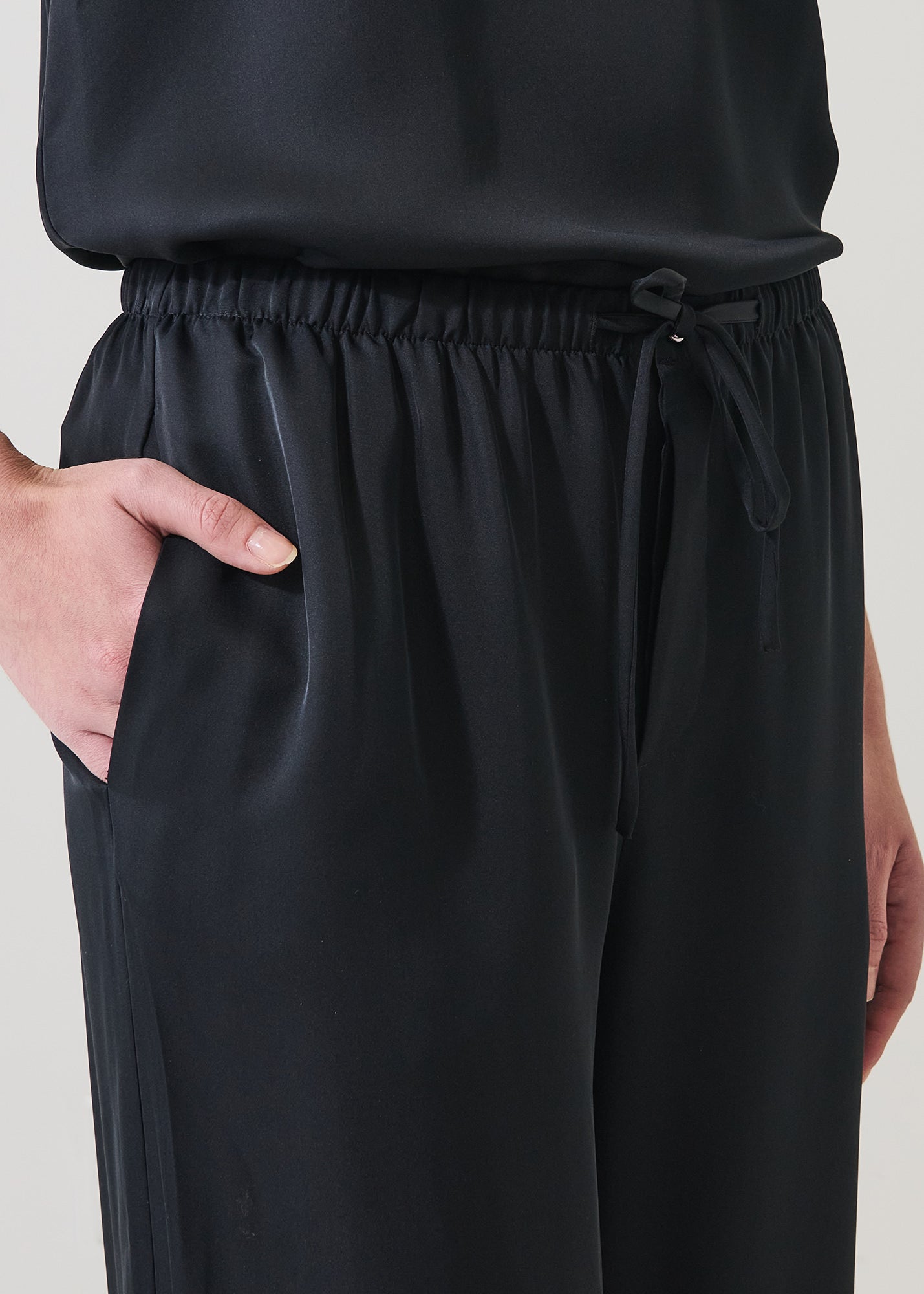 Silk Satin Drawstring Pant - PATRICK ASSARAF