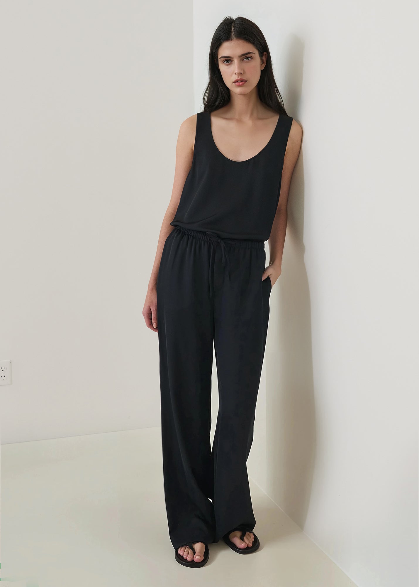 Silk Satin Drawstring Pant - PATRICK ASSARAF