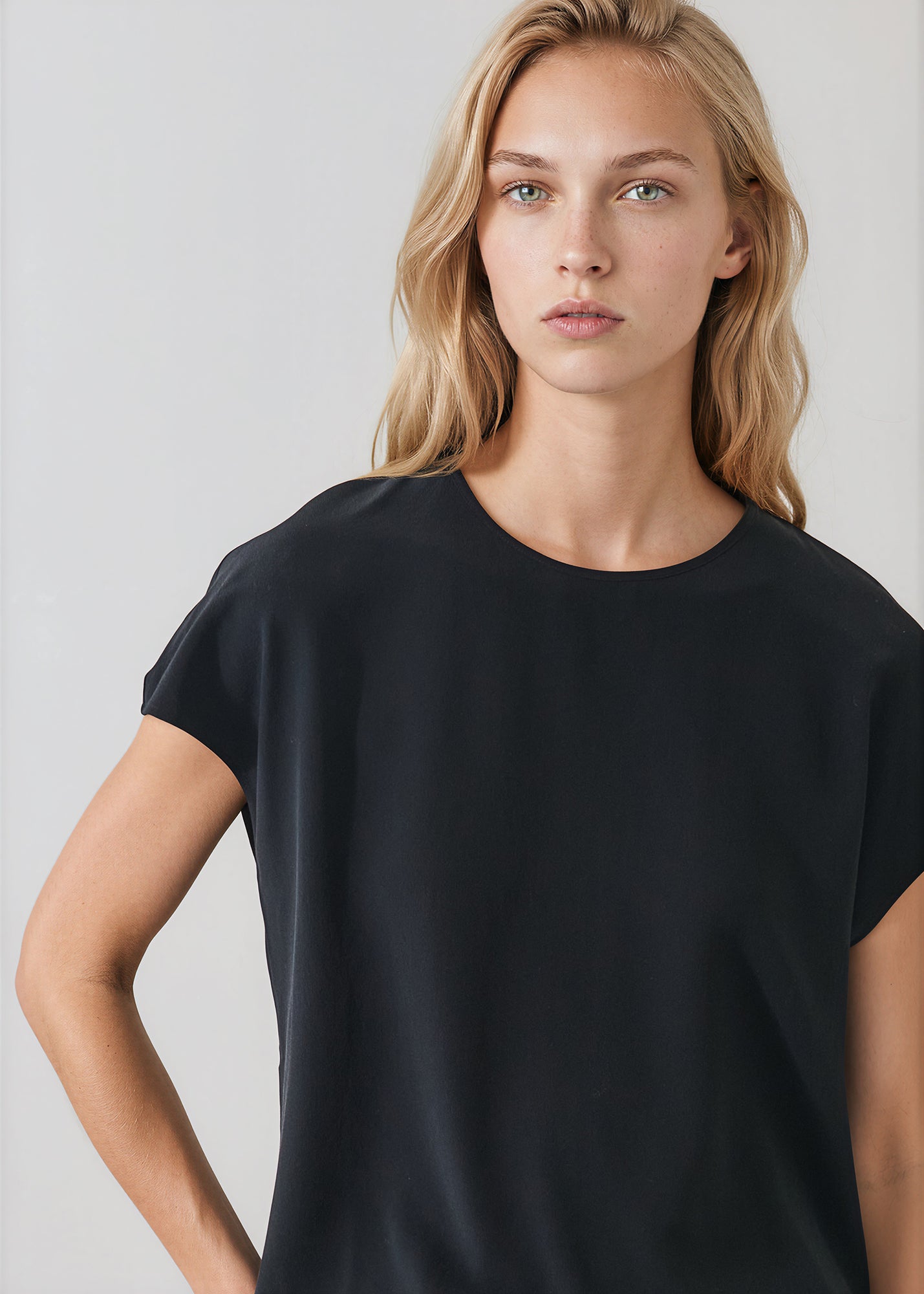 Silk Dolman Crewneck