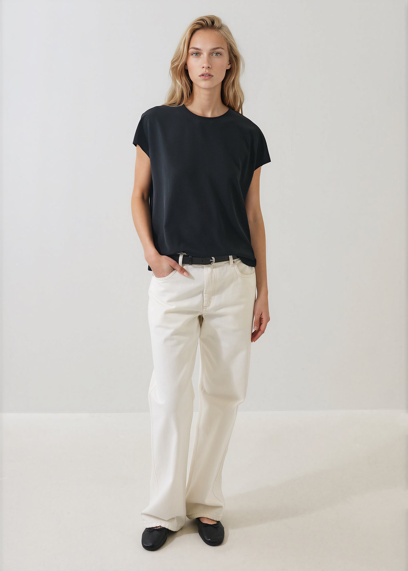 Silk Dolman Crewneck