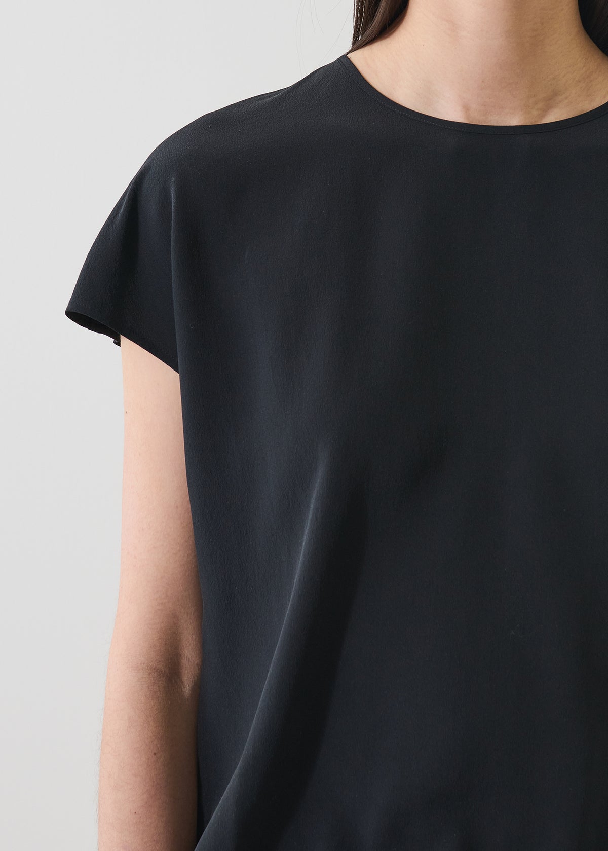 Silk Dolman Crewneck