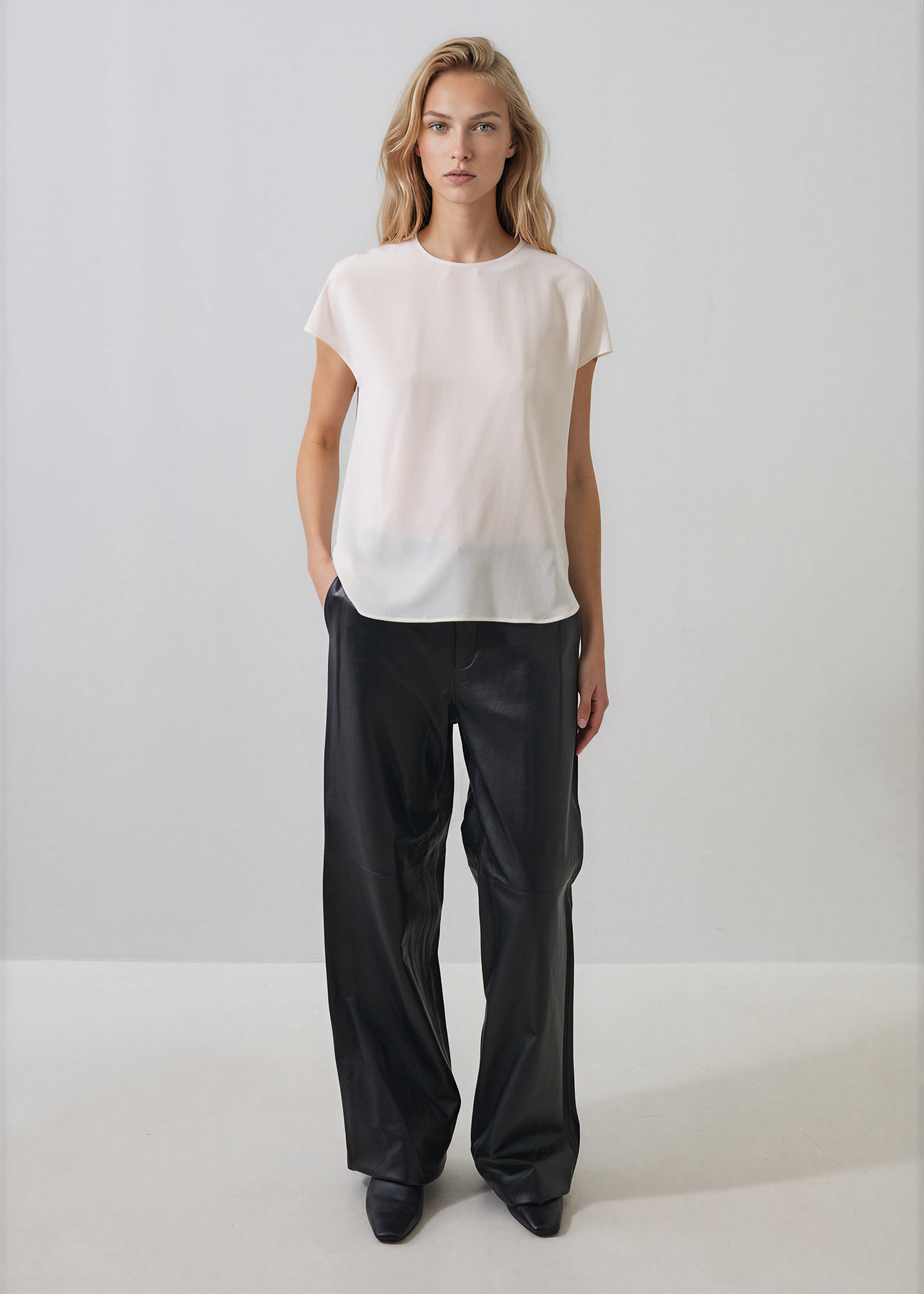 Silk Dolman Crewneck