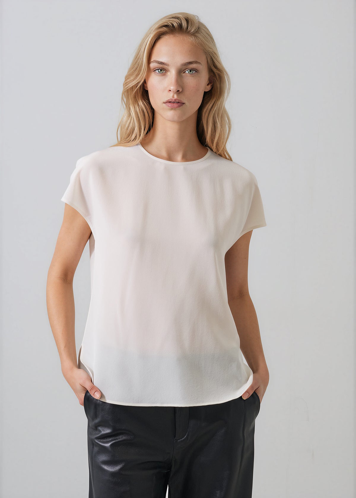 Silk Dolman Crewneck