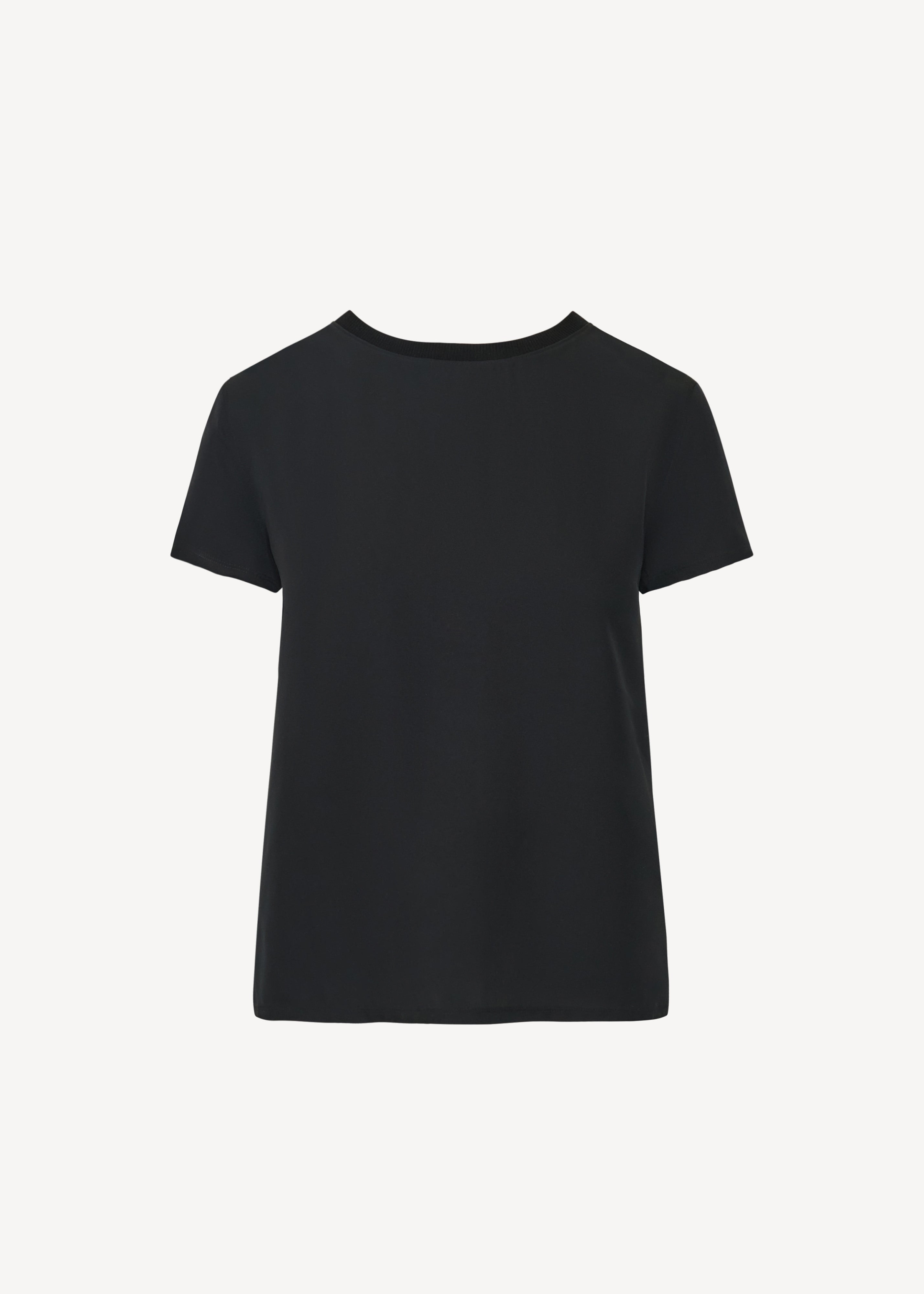 Silk Short Sleeve Crewneck - PATRICK ASSARAF