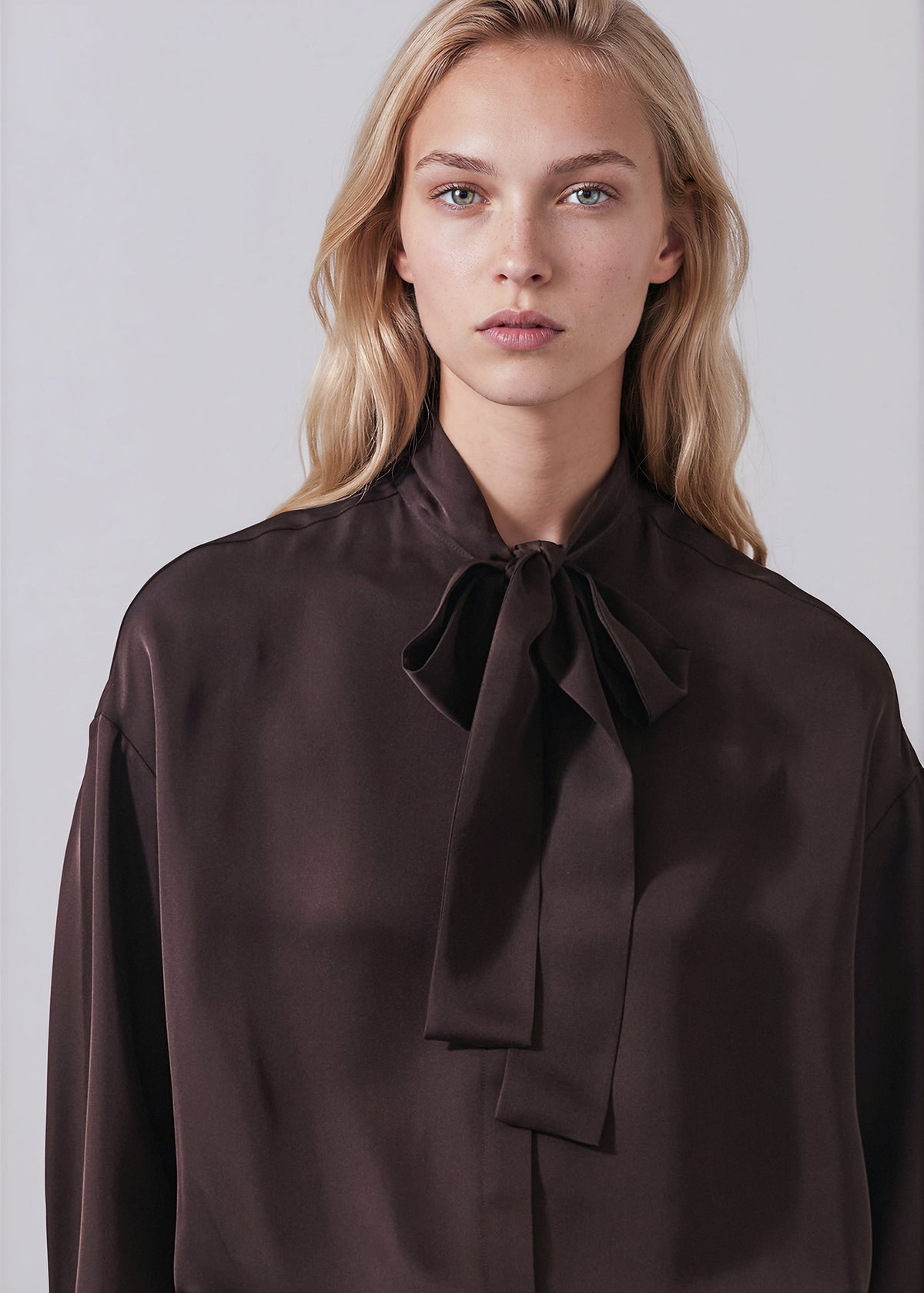 Silk Tie Neck Shirt - PATRICK ASSARAF