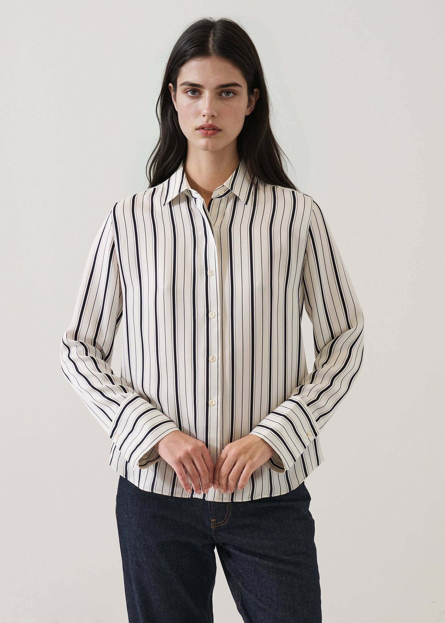 Silk Satin Relaxed Shirt
