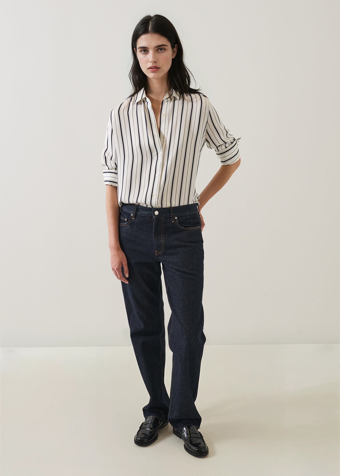 Silk Satin Relaxed Shirt