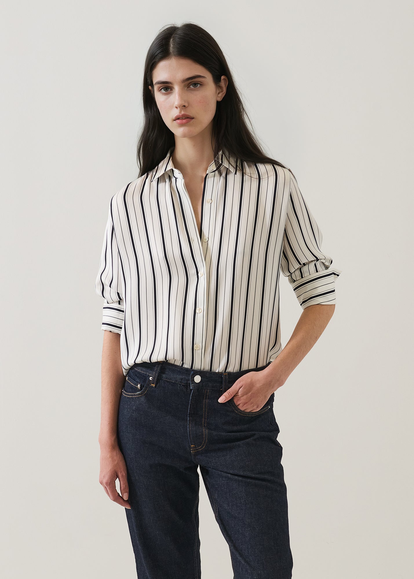 Silk Satin Relaxed Shirt