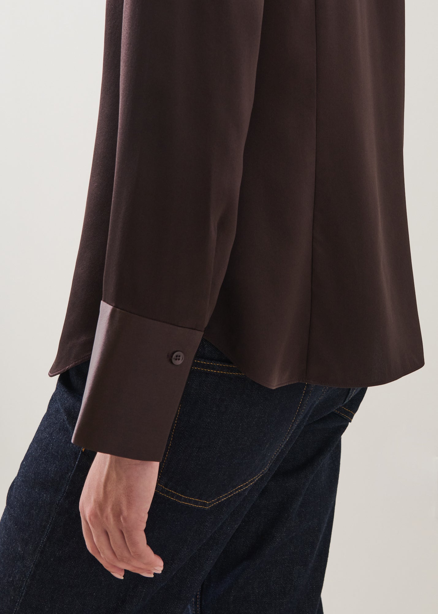 Silk Satin Relaxed Shirt - PATRICK ASSARAF