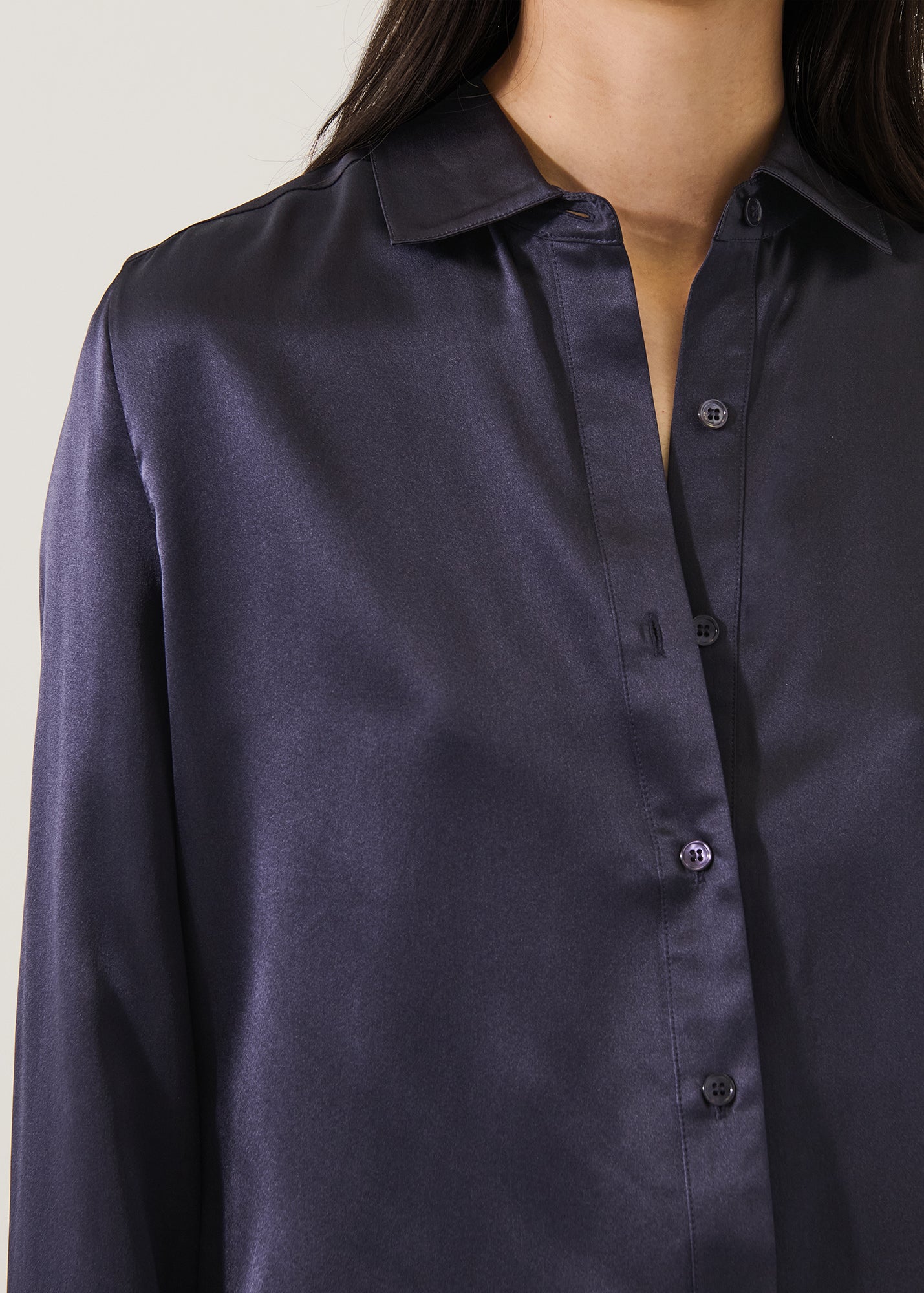 Silk Satin Relaxed Shirt
