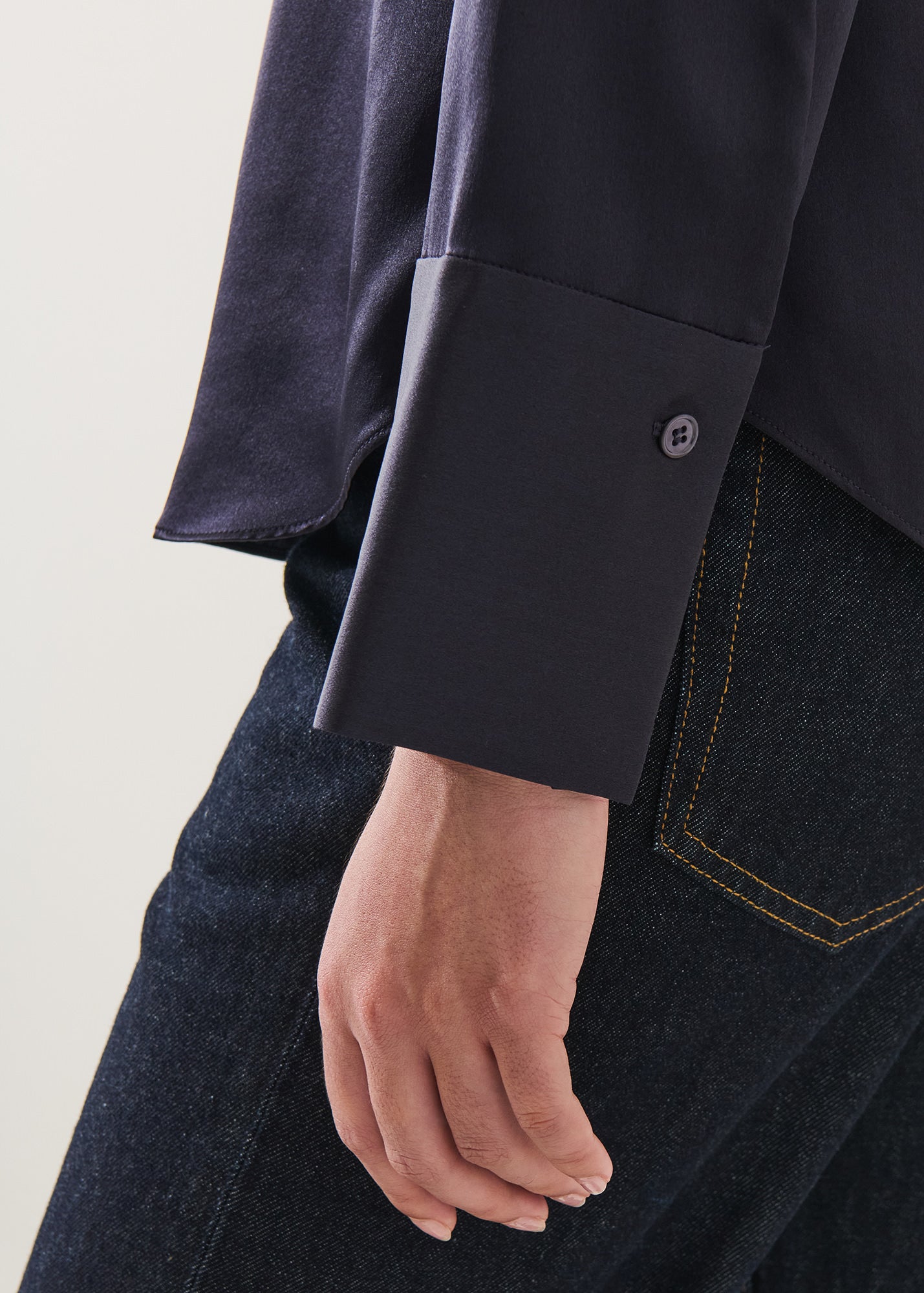 Silk Satin Relaxed Shirt