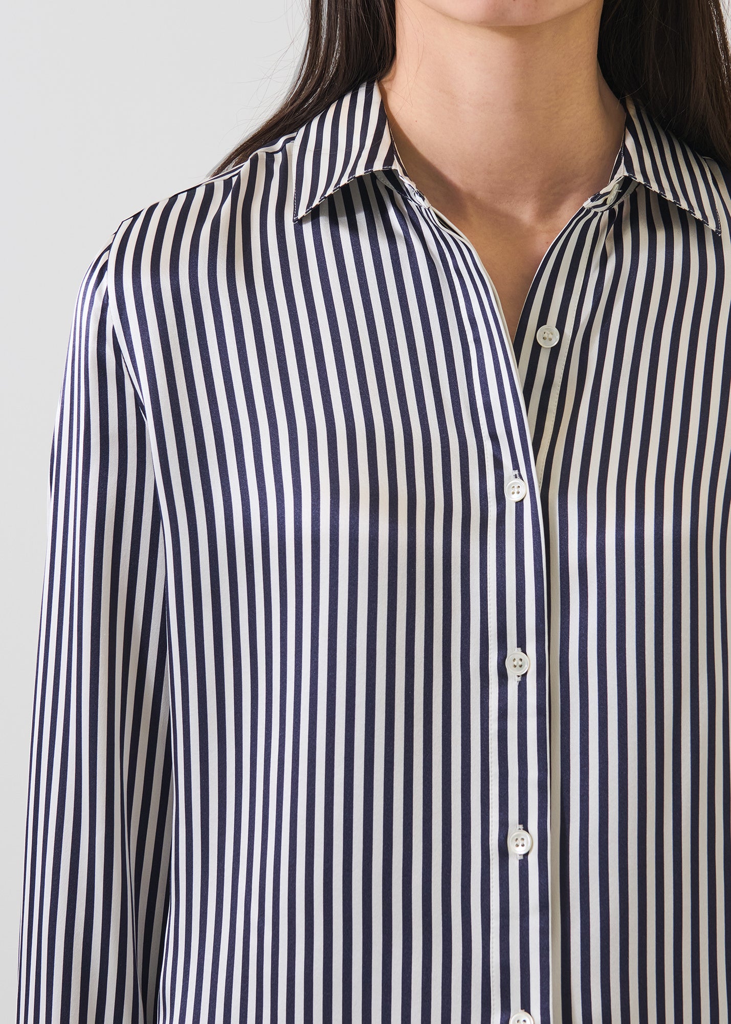 Silk Satin Relaxed Shirt - PATRICK ASSARAF