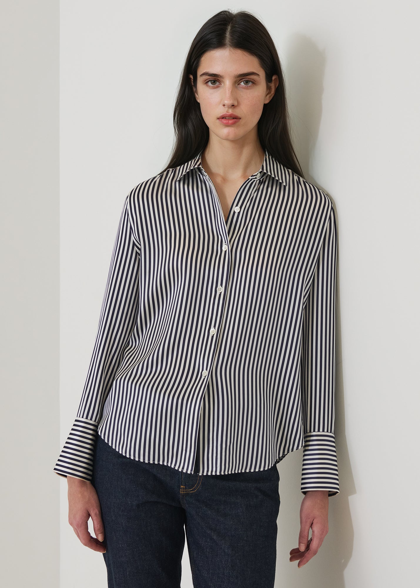 Silk Satin Relaxed Shirt - PATRICK ASSARAF
