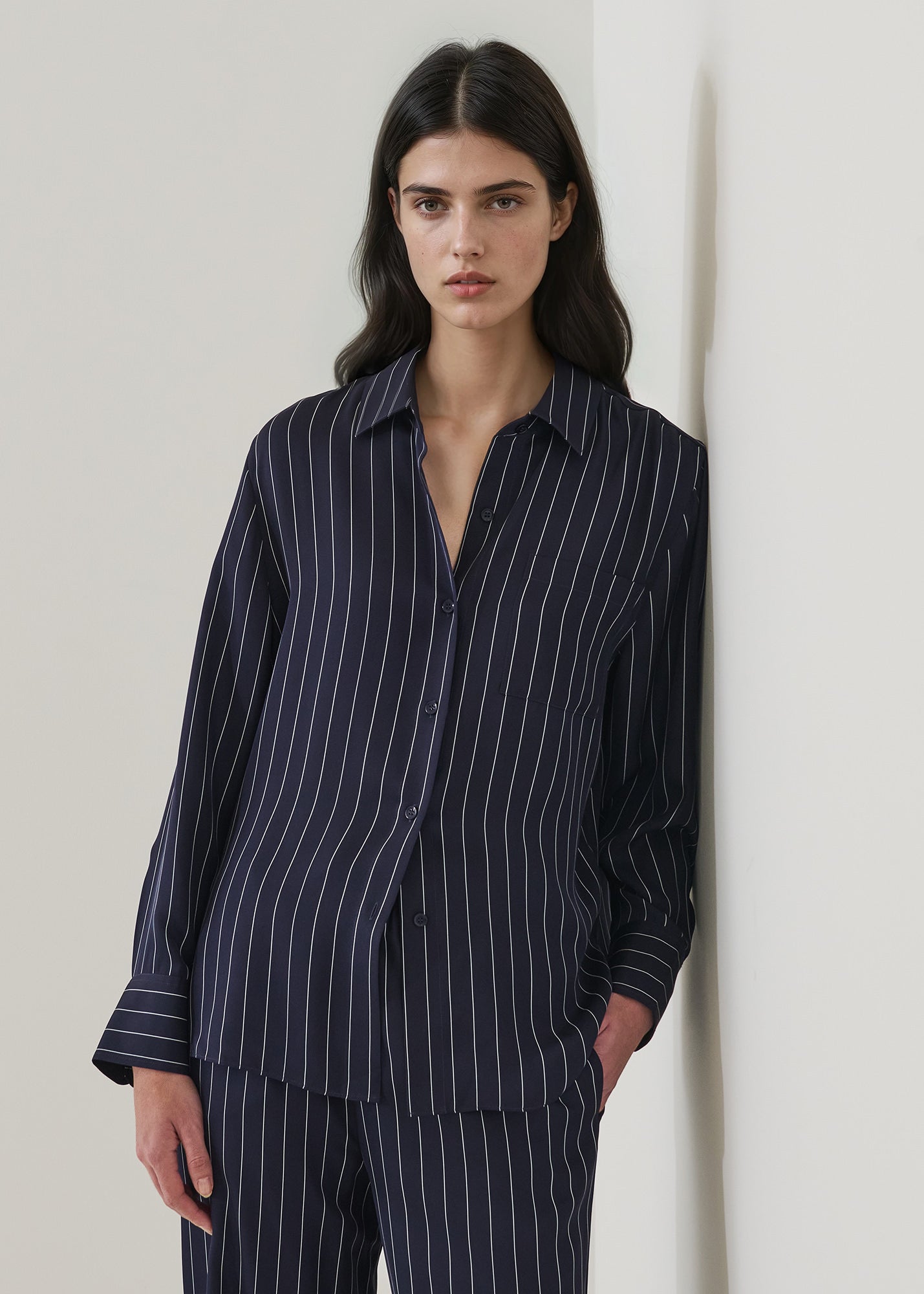 Silk Boyfriend Pocket Shirt - PATRICK ASSARAF