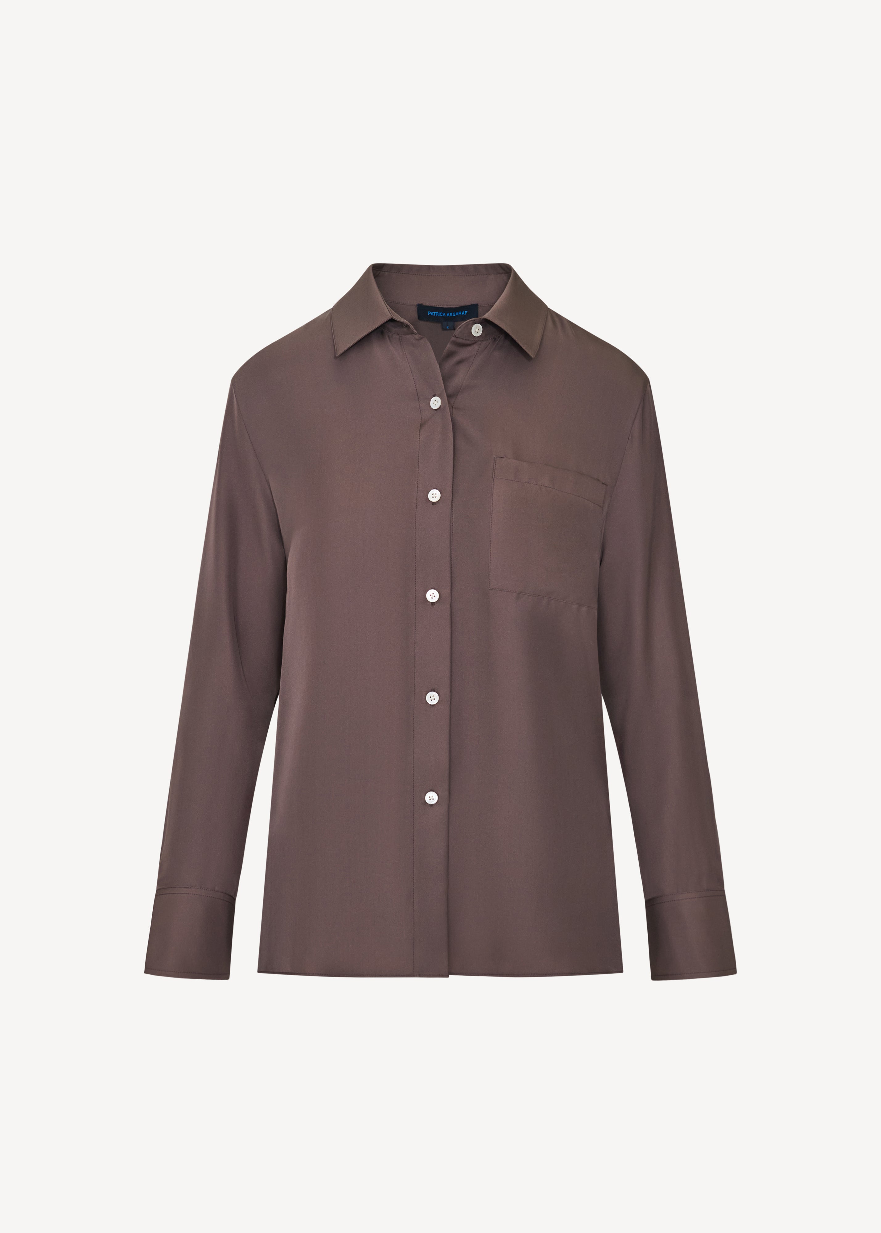 Silk Boyfriend Pocket Shirt - PATRICK ASSARAF