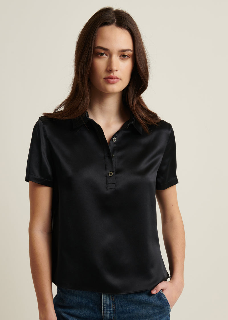 Silk Short Sleeve Polo