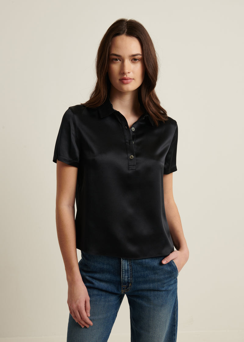 Silk Short Sleeve Polo