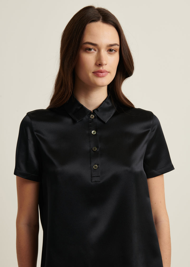 Silk Short Sleeve Polo