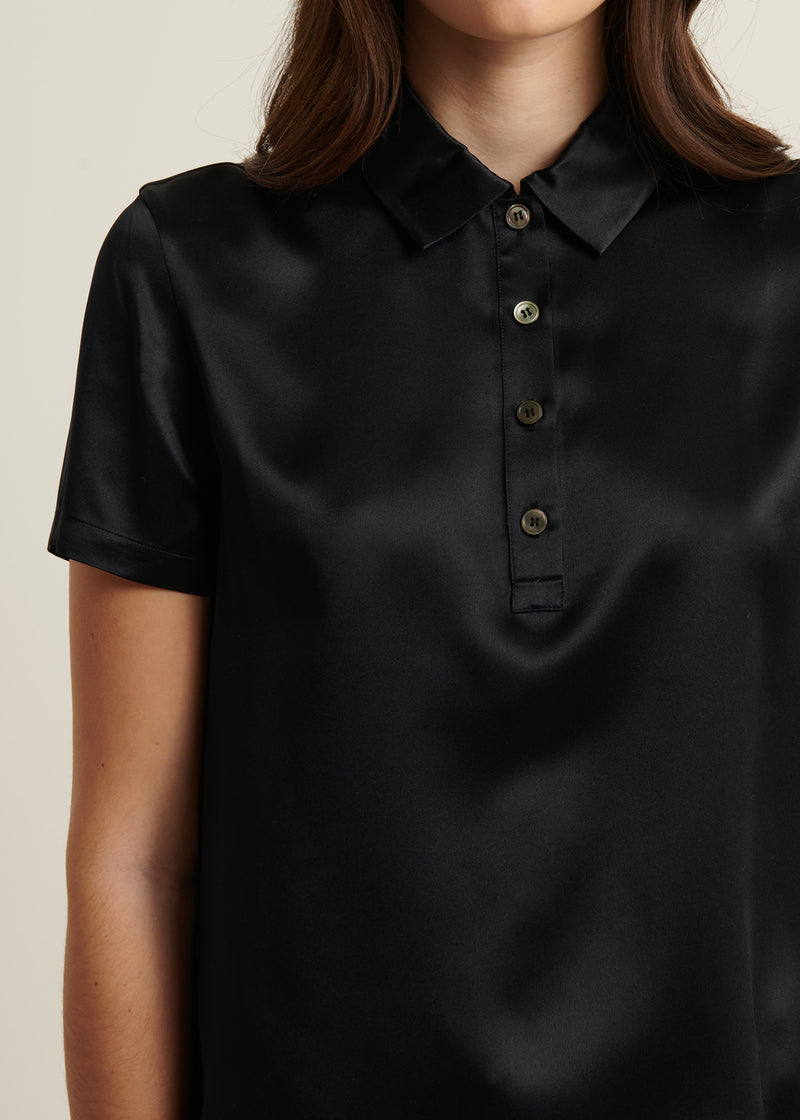 Silk Short Sleeve Polo