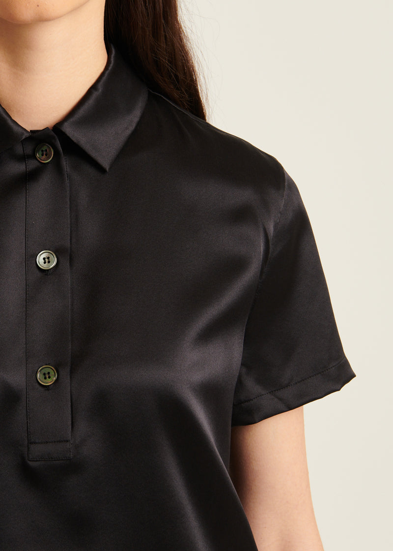 Silk Short Sleeve Polo