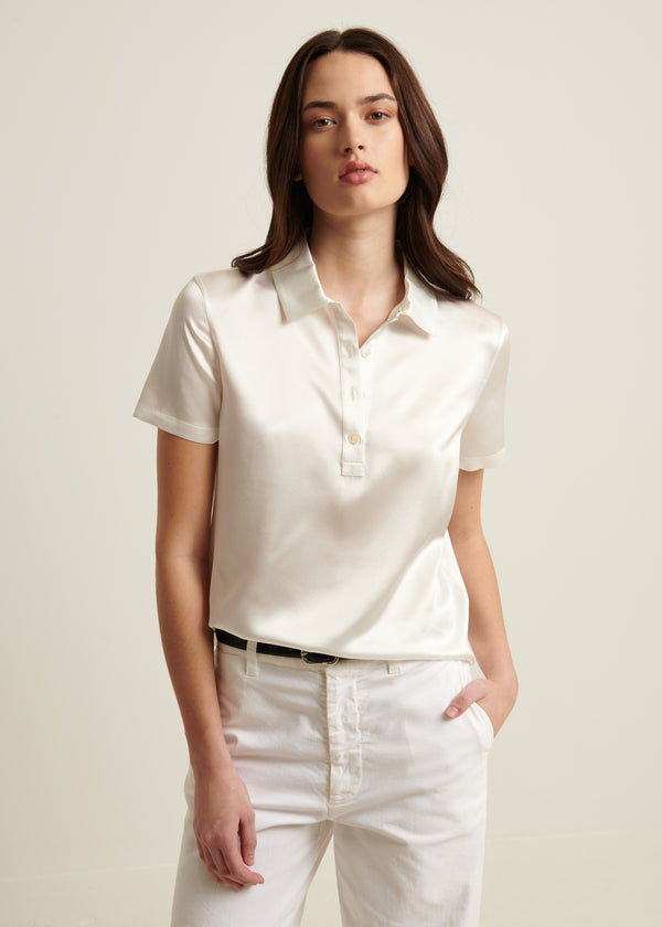 Silk Short Sleeve Polo