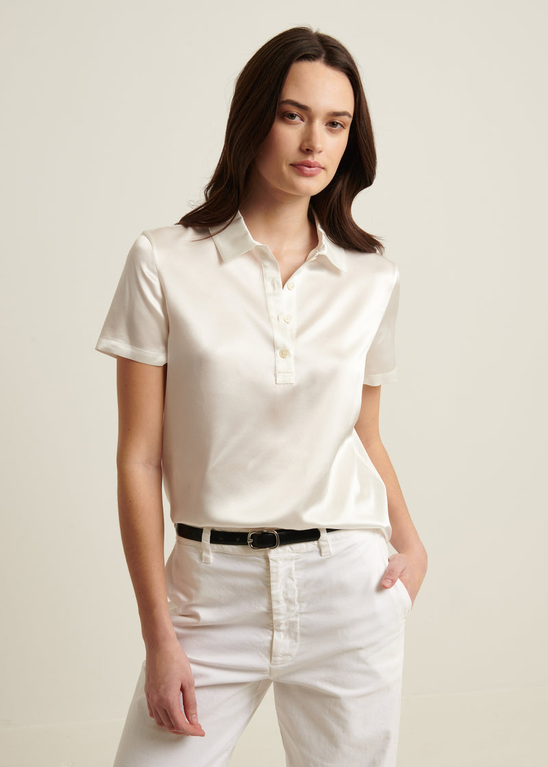 Silk Short Sleeve Polo