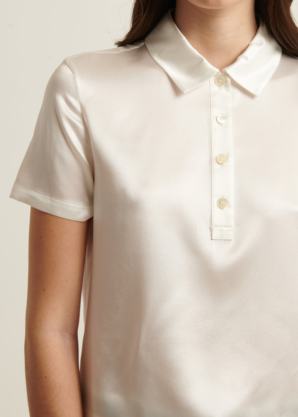 Silk Short Sleeve Polo